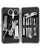 LaRoc 12pc Manicure & Pedicure Set - Nail Clippers Cuticle Remover - Luxurious Face Foot Hand Nail Care Kit - Pedicure Sets for Feet Mens Grooming Kits & Manicure Set for Women - Buy Online on GoSupps.com