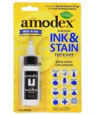 amodex Ink and Stain Remover  Cleans Marker, Ink, Crayon, Pen, Makeup from Furniture, Skin, Clothing, Fabric, Leather - 1 Ounce 1 Fl Oz (Pack of 1) - Buy Online on GoSupps.com