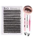 LASH Extension Set B & Q - 280 PCs Eyelash Extensions 9-16Mix | 40D Ocitanian Set with Eyeliner Glue Remover & Applicator for Beginners - Buy Online on GoSupps.com