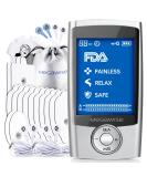 MegaWise EMS TENS Unit - 48 Modes Muscle Stimulator for Back Pain Relief | Dual Channel Therapy | Premium Pads | Perfect Gift for Parents - International Shipping Available - Buy Online on GoSupps.com