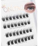 Onlyall Lash Clusters DIY Eyelash Extensions - Natural Look Individual Strip Lashes CSJ-139 (10MM) - Buy Online on GoSupps.com