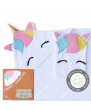 Buy Mirari Kids Hooded Towel - Soft Cotton Baby Bath Towel with Washcloth - 80x80 Unicorn Design for Newborns - Perfect Baby Gift & Essential Equipment - Buy Online on GoSupps.com