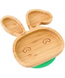 Bamboo Bunny Baby and Toddler Suction Plate | Secure Suction for Feeding and Weaning | Ideal for Babies from 6 Months (Bunny Green) - Buy Online on GoSupps.com