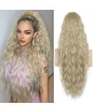 Shop Porsmeer 75 cm Ash Blonde Wavy Curly Clip-In Ponytail Hair Extension for Women - Natural Look Afro Braid - Buy Online on GoSupps.com