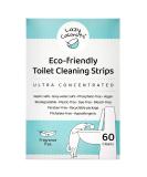 Toilet Bowl Cleaner Strips - 60 Cleans | Plastic-Free Dye-Free & Lemon Essential Oil | Eco-Friendly Cleaning Solution - Buy Online on GoSupps.com