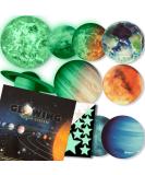 LIDERSTAR Glow in The Dark Stars and Planets Bright Solar System Wall Stickers - Glowing Ceiling Decals for Kids Bedroom or Any Room Shining Space Decoration Birthday for Boys and Girls - Buy Online on GoSupps.com