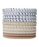 L. Erickson Narrow Grab & Go Pony Variety 10-Pack - Neutral Multi | Elastic Hair Ties Set for Women | Hair Accessories - Buy Online on GoSupps.com