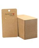 200 Pack Kraft Earring Display Holder Cards - Handmade with Love, Blank Brown Tags for DIY Crafts and Retail Jewelry Sales - Buy Online on GoSupps.com