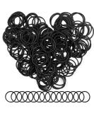 Avodova 200-Piece Black Elastic Hair Ties Metal-Free Thin Ponytail Holders for Women & Girls - Buy Online on GoSupps.com