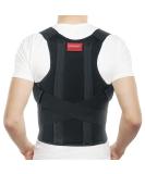 ORTONYX Comfort Posture Corrector Clavicle and Shoulder Support Back Brace Fully Adjustable for Men and Women/656A-XXL XX-Large Waist/Belly 43 " - 47 " Black - Buy Online on GoSupps.com