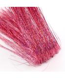 Hair Tinsel Extensions 200 Strands with Tools Sparkling Shiny Hair Tinsel Kit Heat Resistant Glitter Tinsel Hair Extensions for Women Girls 48 Inch (200 strands pink) - Buy Online on GoSupps.com