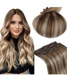 Runature 30cm Balayage Clip-In Real Hair Extensions - Remy Human Hair Ombre #3/8/22 - 3PCS 50g - Buy Online on GoSupps.com