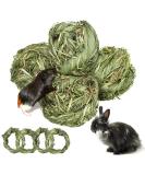 Buy Roundler 8-Piece Rabbit Toy Set | Natural Grass Balls for Guinea Pigs Rabbits Chinchillas & Hamsters | Tooth Care Chews & Chops - Ships Worldwide - Buy Online on GoSupps.com