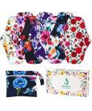 7 Pcs Reusable Menstrual Pads Set for Heavy Flow | Washable Cloth Pads with Wings | Breathable Mesh Surface | Large Sanitary Pads for Overnight | Includes Wet Bag - Buy Online on GoSupps.com