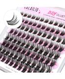Calailis DIY Individual Eyelashes - 96 PCs D Curl Cluster Lashes (10-16mm) for At-Home Lash Extensions | International Shipping Available - Buy Online on GoSupps.com