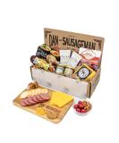 Dan the Sausageman's Denali Gourmet Gift Basket - Summer Sausage, Cheese, & Chocolate Cherries | Charcuterie for Hosting, Birthdays, & More - Buy Online on GoSupps.com
