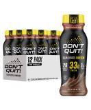 DON T QUIT Clean Sports Protein Shake | 33g Protein 26 Vitamins & Minerals Low Sugar - Rich Chocolate 12 Pack - No Artificial Ingredients for Optimal Performance - Buy Online on GoSupps.com