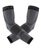 TOFLY Compression Arm Sleeves for Men & Women - 20-30 mmHg Elbow Support Braces for Tennis Elbow Tendonitis Arthritis | 3XL Black (1 Pair) - International Shipping Available - Buy Online on GoSupps.com