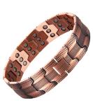 MagEnergy 3X Ultra Strength Magnetic Copper Bracelet for Men - Solid Link Bracelet with Adjustment Tool - Buy Online on GoSupps.com