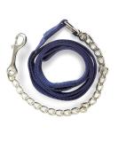 Guide for Horses - Safe Iron Chain & Nylon Handle | 2.10m Length for Stallion Dogs Ponies & Donkeys - Dark Blue - Buy Online on GoSupps.com