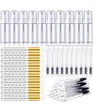 Geiserailie 30 Pcs Lash Shampoo Brushes Soap Bottle Set  10 Eyelash Extensions Mascara Brushes 10 Peel Off Blackhead Nose Cleaning Brush 10 Plastic Foam Reusable Bottle for Women Girl(White Simple) Simple White - Buy Online on GoSupps.com