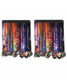 Goutoports Medal Holder Display Hanger Rack Frame for Sport Race Runner -Race Medal Hanger Holder - Sturdy Black Steel Metal Over 60 Medals Easy to Install (2Pcs) - Buy Online on GoSupps.com