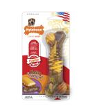 Interpet Nylabone Chew Toy for Extreme Chewers Textured Bone Beef and Cheese Flavor M Brown M - Buy Online on GoSupps.com