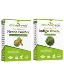 Attar Ayurveda Natural Dye for Black Hair (Henna Leaves Powder Indigo Leaves Powder Combo Pack) (200 Grams + 200 Grams 400 Grams Total) - 400GM Pack 2 - Buy Online on GoSupps.com