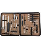 3 Swords Germany 23 Piece Manicure Pedicure Kit in Fashion Leather Case - Professional Nail Care Set by 3 Swords (0293) - Black/Synthetic Leather - Buy Online on GoSupps.com