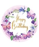 J & M Deco Edible Cake Toppers - Happy Birthday Motif - Fondant Cake Decoration - 20 cm Dining Paper - Perfect for Birthday Parties - Buy Online on GoSupps.com