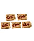 Raw Natural Unrefined Pre-Rolled Filter Tips 5 Pack - 21 Count (Pack of 5) - Buy Online on GoSupps.com