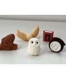 Harry Potter Cake Toppers Set - Kids Magical Wizard Birthday Cake Decoration Supplies - Hedwig Owl Snitch Hogwarts Notebook Snoring Hat Platform Badge - Comes with an Logo as Extra Gift - 5 Pcs - Buy Online on GoSupps.com