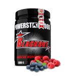 Powerstar Blackout Hardcore Pre-Workout-Booster 600G |High-dose pump booster with natural caffeine |Fitness energy & focus |German production |Vegan |Blue Raspberry training booster blue raspberry - Buy Online on GoSupps.com