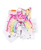 JoJo Siwa Signature Collection Hair Bow - Mermaid with Metalic Gold Stars- Sticker Patch Set Included - Buy Online on GoSupps.com