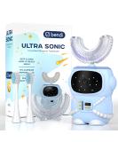 Buy Sensory 360 U-Shaped Astronaut Toothbrush for Kids 2-7 | Electric Kids Toothbrush with Memory Function & 5 Modes - Travel Essentials (Blue - Buy Online on GoSupps.com