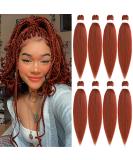 Xtrend 26 Inch EZ Braids 8Packs Copper Red Pre-Stretched Easy Braiding Hair Extensions for Box Braids Hair Hot Water Setting Synthetic Fiber Hair Extensions 350# 26 Inch (Pack of 8) 350# - Buy Online on GoSupps.com