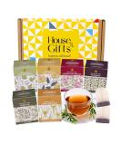 Herbal Tea Gift Set Hamper | 60 Individually Wrapped Bags | 6 Flavours inc. Rosehip & Hibiscus, Peppermint, Green Tea | Tea Lover's Gift - Buy Online on GoSupps.com