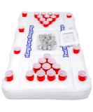 GoPong Pool Party Barge - Floating Beer Pong Table with Cooler & Cup Holders - Buy Online on GoSupps.com