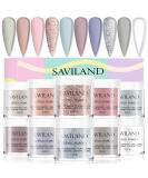 Saviland 10 Colors Acrylic Powder Set - Professional Polymer Colored Acrylic Nail Powder for Nail Extension - Glitter White Pink - No Nail Lamp Needed - Buy Online on GoSupps.com