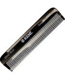 Kent Handmade Pocket Comb - Fine Tooth Hair Straightener for Men, Women, and Kids - Ideal for Grooming Hair, Beard, Mustache - Saw Cut, Hand Polished - Made in England - 1 Pack (B-Graphite) - Buy Online on GoSupps.com