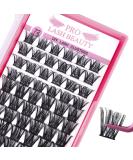 Cluster Lashes 72 Pcs Individual Lash Clusters 14mm - Reusable DIY Eyelash Extension Super Thin Band - Soft & Comfortable - Into You-01-D - Buy Online on GoSupps.com