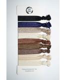 Crazy Bobble Premium Kink-Free Hair Ties (9 Pack) - Black Navy Brown Metallic & More | Ideal for All Hair Types - Buy Online on GoSupps.com