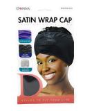 Donna Collection Premium Satin Wrap Cap  Black - Buy Online on GoSupps.com