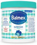 Balmex Diaper Rash Cream 16 oz x 2 Pack | Zinc Oxide Formula for Baby's Sensitive Skin - Buy Online on GoSupps.com