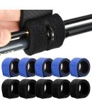 10 pieces of fishing elastic rod strap fishing rod Velcro belt belt elastic rods Velcro belt straps Velcro tapes with buckle for fishing rods black & blue - Buy Online on GoSupps.com