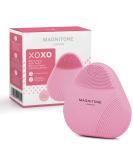 Magnitone Xoxo Micro-Sonic Silicone Facial Cleansing Brush in Pink | Gentle Softtouch Cleanser - Buy Online on GoSupps.com