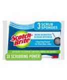 Scotch-Brite Non-Scratch Scrub Sponges, For Washing Dishes and Cleaning Kitchen, 3 Scrub Sponges - Buy Online on GoSupps.com