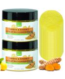 80pcs Turmeric Cleansing Pads for Face - Exfoliating Vitamin C & B5 Infused Makeup Remover & Scrub Wipes - Buy Online on GoSupps.com