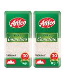 Atifco Orez Camolino White Rice 1Kg | Long Grain White Rice | Fluffy and Flavorful Side Dish | Grown in Romania | Ideal for Stir Frys Salads & Currys | Pack of 2 - Buy Online on GoSupps.com