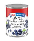Duncan Hines Comstock Simply Blueberry Pie Filling 21oz (Pack of 8) - Delicious and Easy to Use! - Buy Online on GoSupps.com